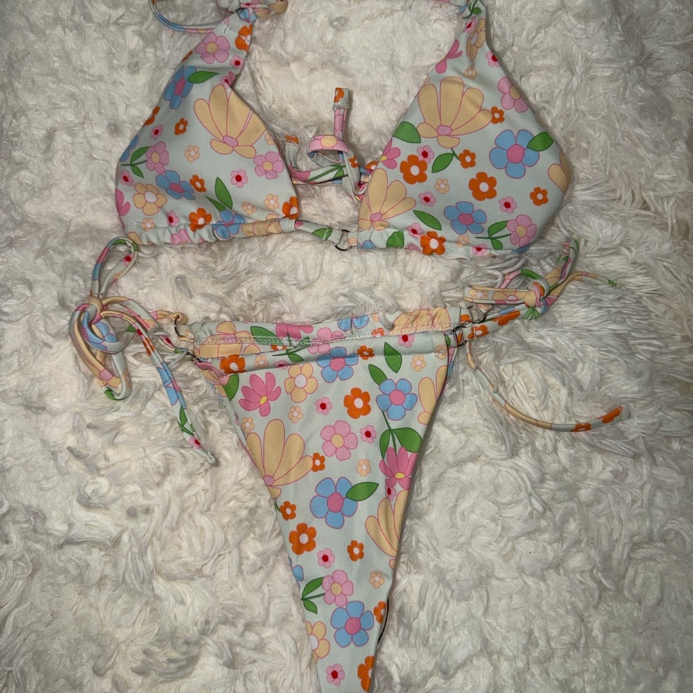 Floral Print Bikini Set